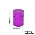 small volume jar stash jar airtight tobacco box Aluminum Alloy stash case 34mm customizable